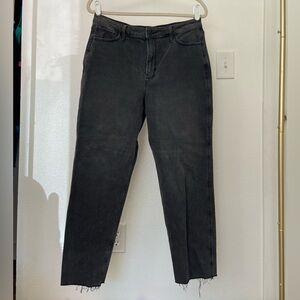 Hollister Black Ultra High Rise Mom Jean